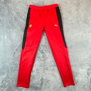 Puma Ferrari Jogger Sweatpants Medium Race Red SE Way 1 track pants, w pockets